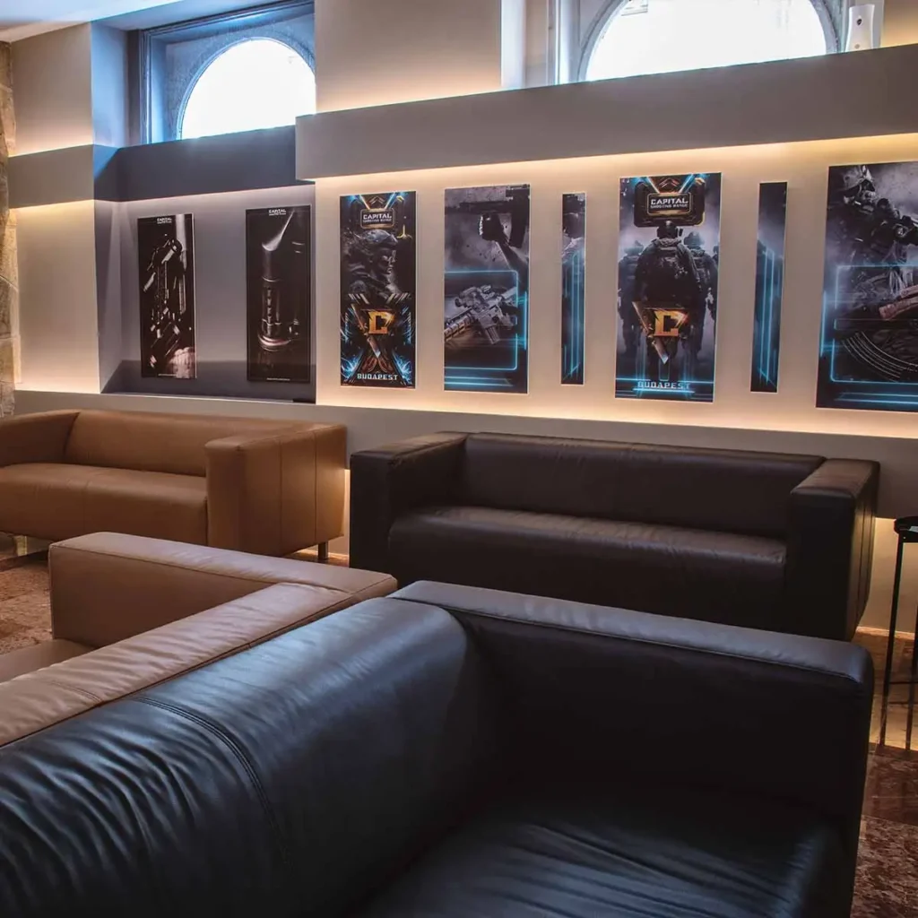 Budapest Shooting range lounge interior