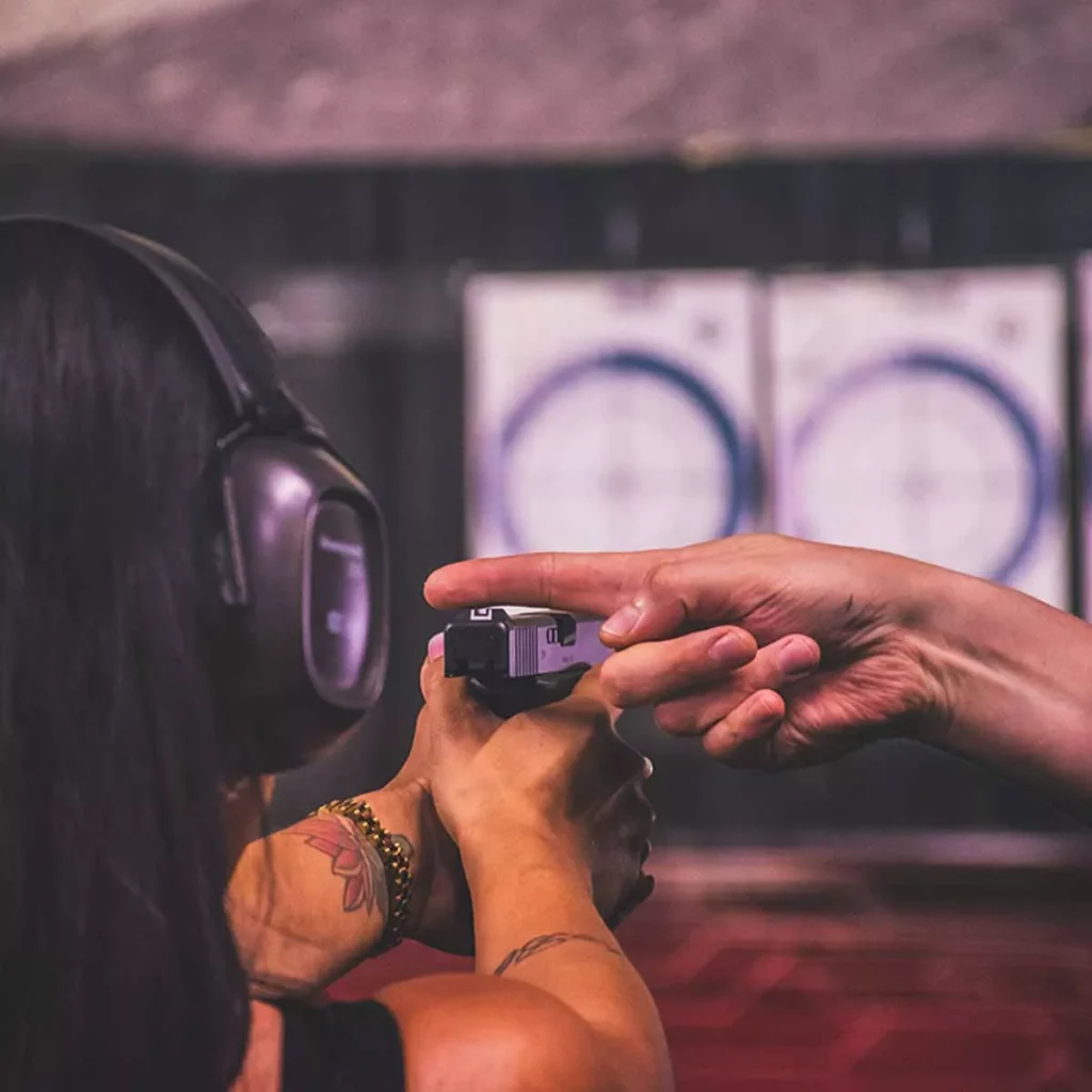 pistol aim at budapest shooting range