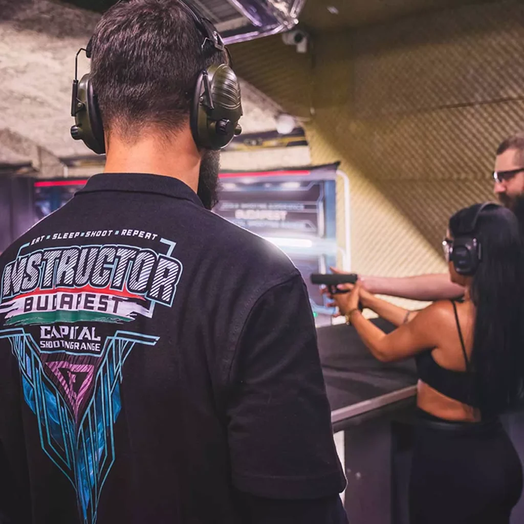 safe and fun program with our instructors at budapest shooting range